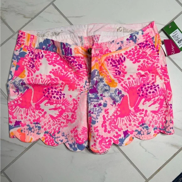 Lilly Pulitzer NWT buttercup shorts sz 10 - Picture 1 of 5